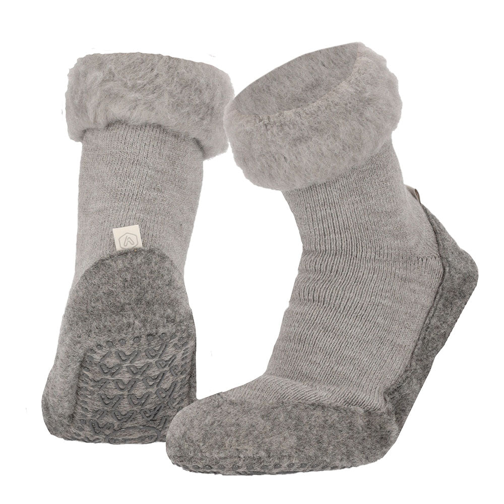 Wollen Huissok met Anti-Slip Zool Apollo - Bamboowear.nl