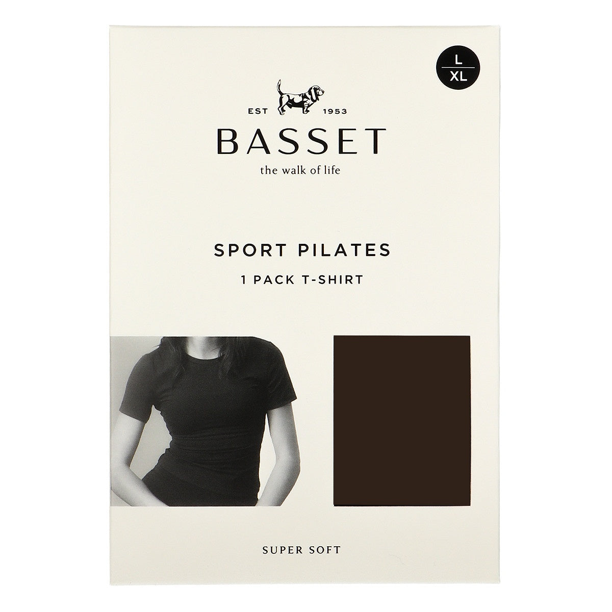 Dames sportshirt voor yoga en pilates van Basset, pilates sportshirt voor dames bruin