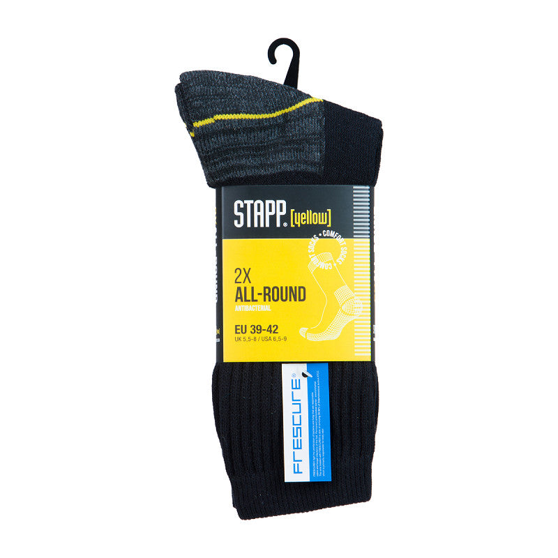 Werksokken Stapp Yellow (2 Paar) - Bamboowear.nl