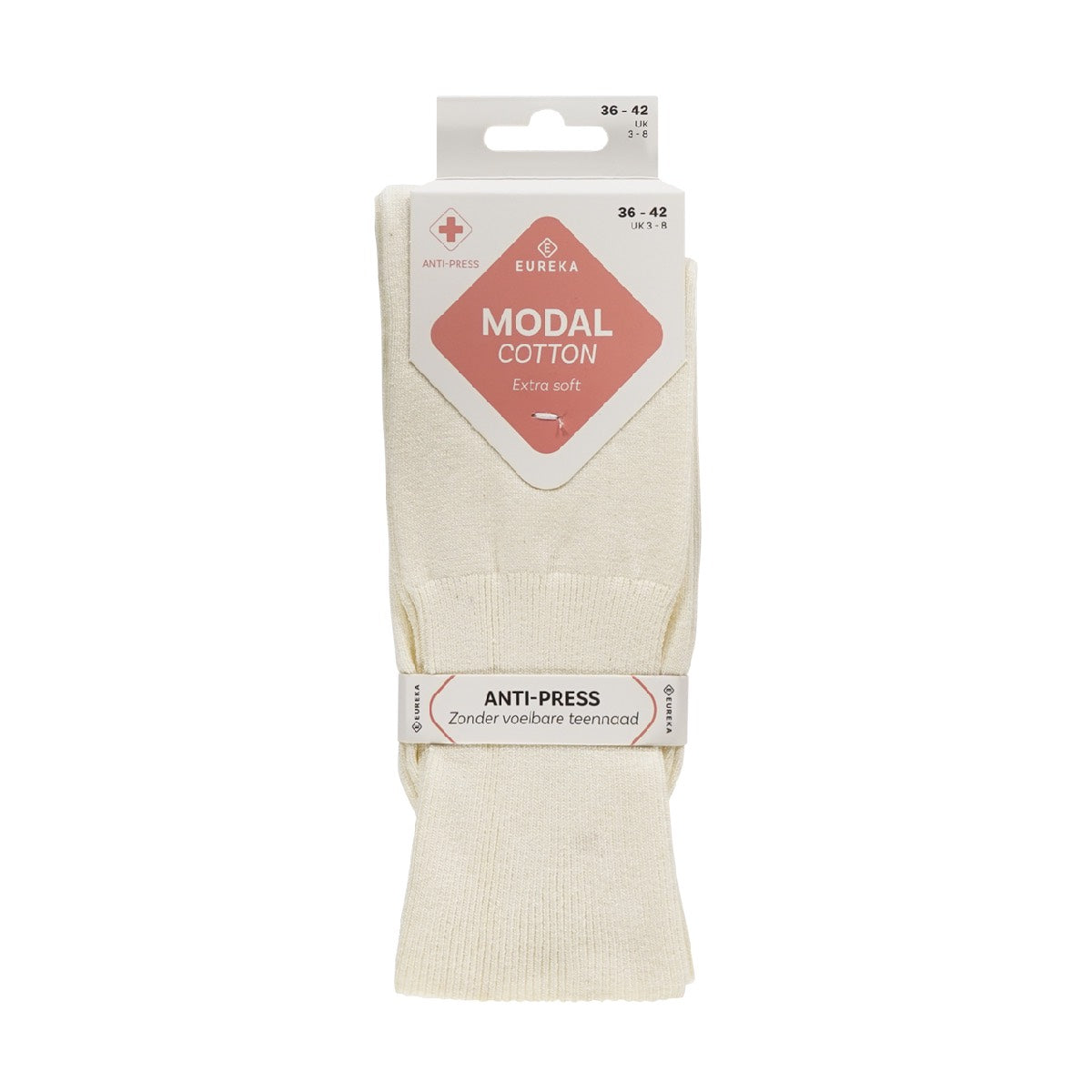 Damessokken met losse boord modaal Eureka - Bamboowear.nl