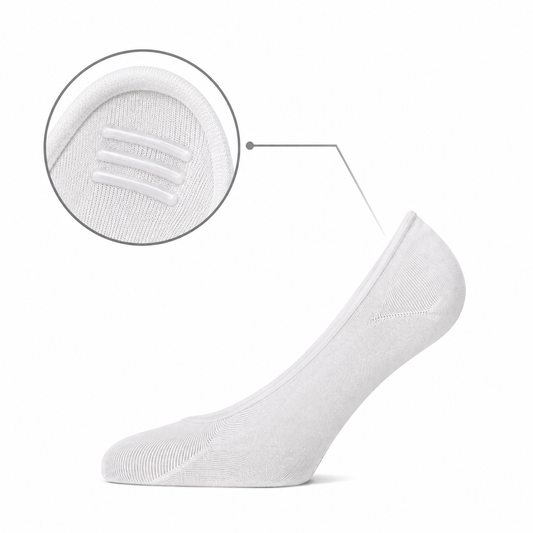 Onzichtbare ballerina/loafer sokken met anti-slip hiel (3 paar) - Sokkentopper.nl