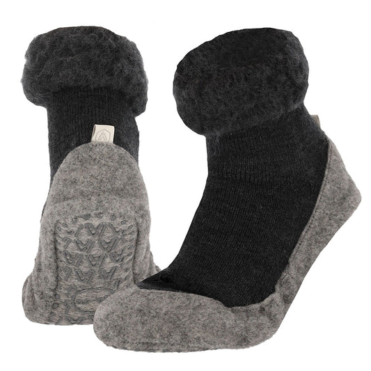 Wollen Huissok met Anti-Slip Zool Apollo - Bamboowear.nl
