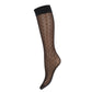 zwarte panty kniekousen met stippen van het merk Marcmarcs, leuke bewerkte panty kniekousen