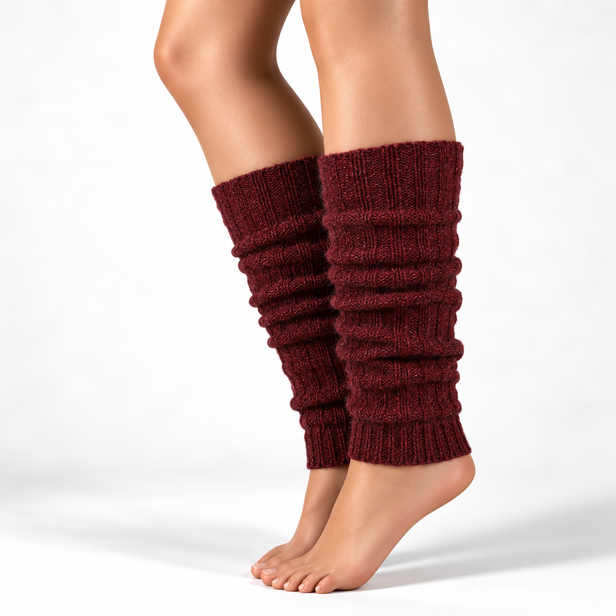 Bordo rode beenwarmers van alpacawol van Apollo, Heerlijk warme en mooie beenwarmers
