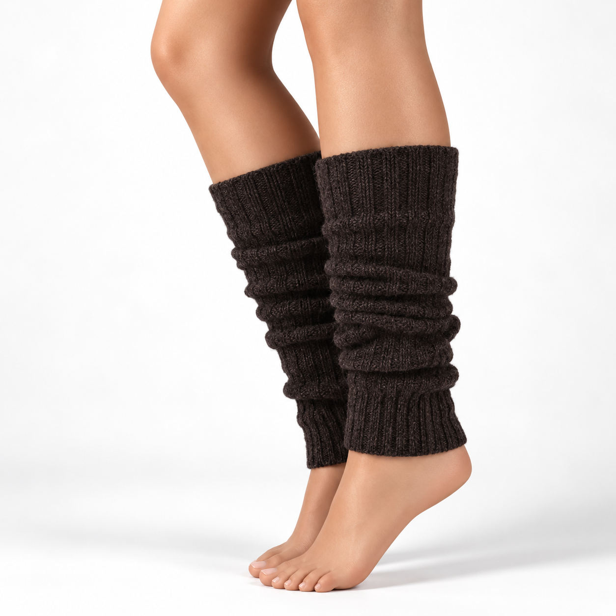 Donker bruine beenwarmers van alpacawol van Apollo, zachte mooie kwaliteit beenwarmers in alle kleuren