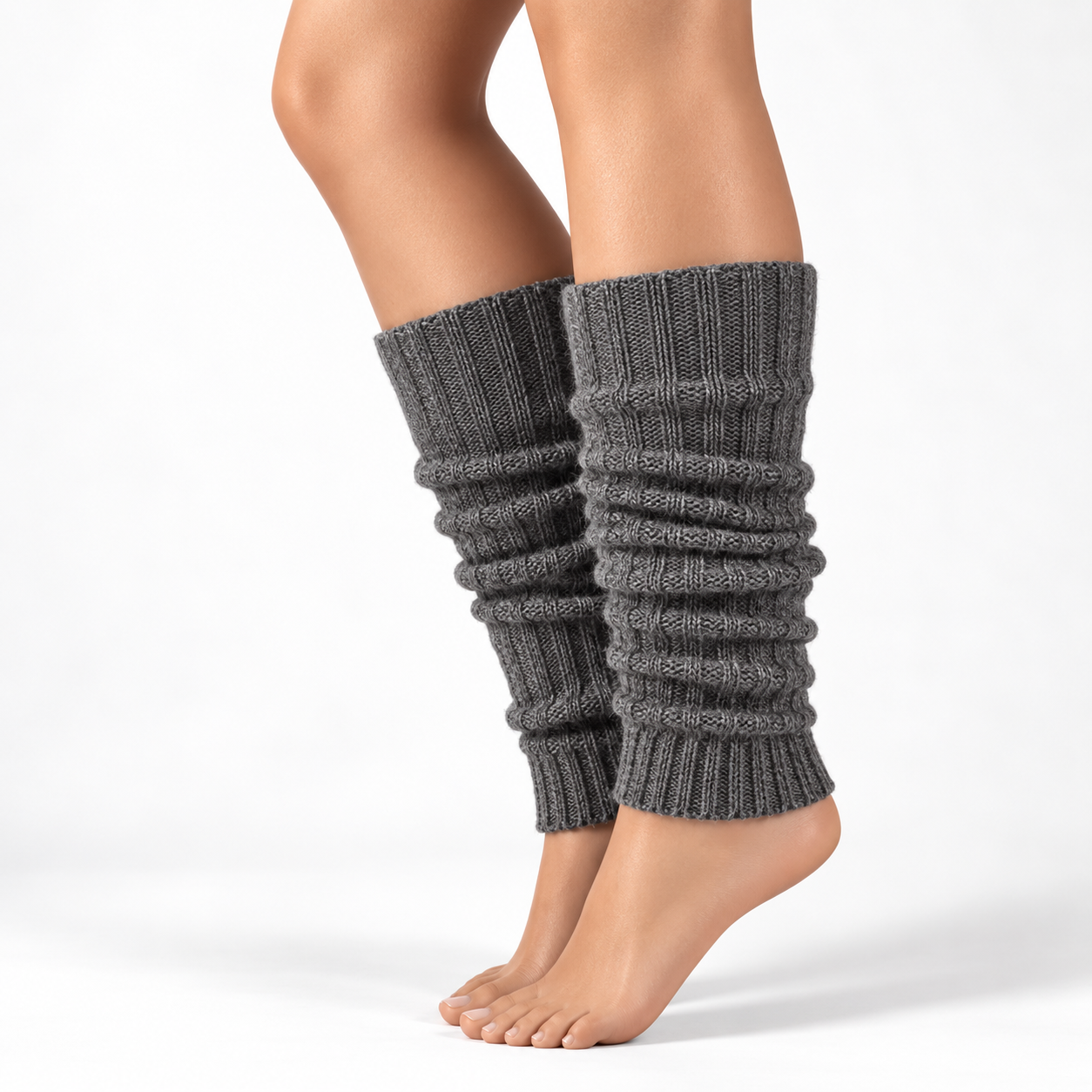 Grijze beenwarmers van alpacawol van Apollo, wollen beenwarmers voor dames en heren