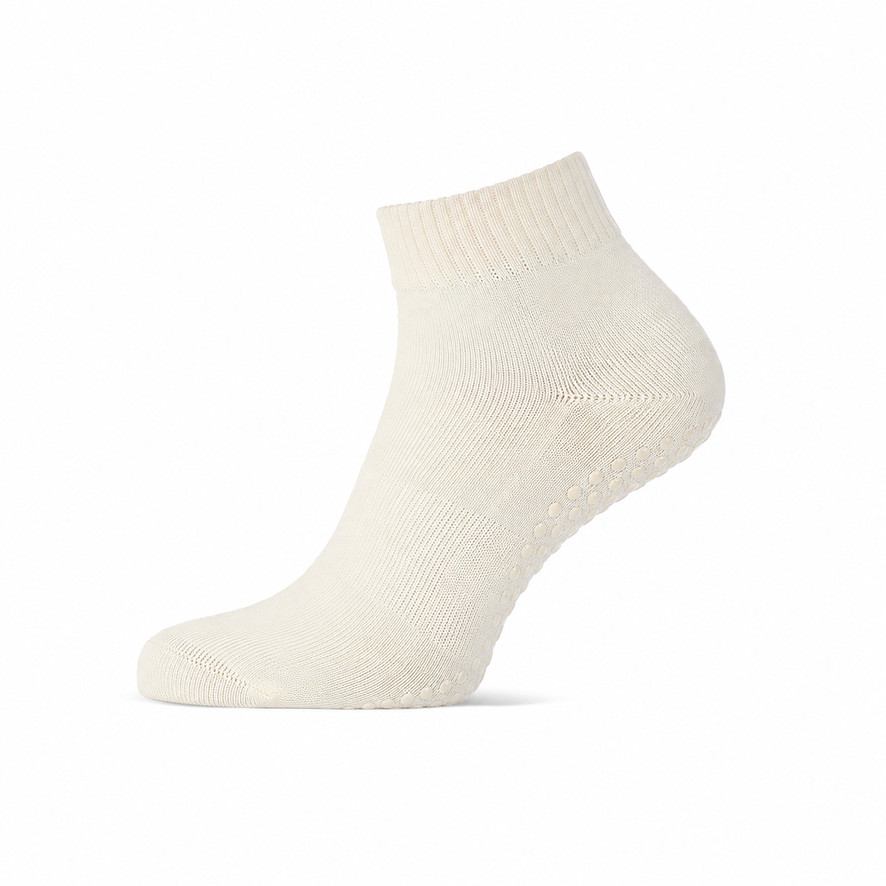 Half hoge anti slip sokken voor yoga en pilates van Basset, pilates sokken met noppen en yoga sokken met noppen