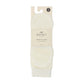 Half hoge anti slip sokken voor yoga en pilates van Basset, gebroken witte anti slip sokken van katoen