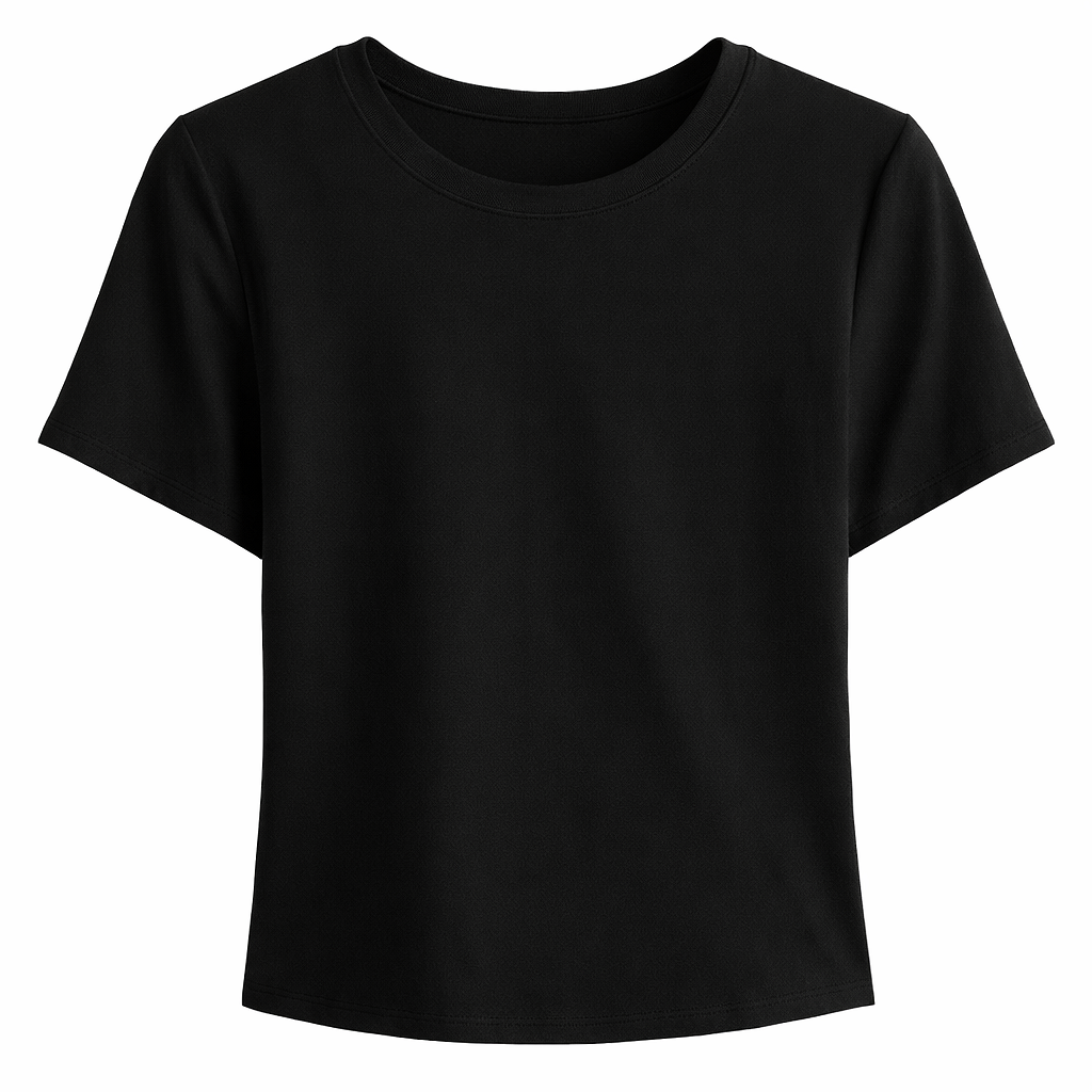 Dames sportshirt voor yoga en pilates van Basset, goeie kwaliteit sportshirts voor dames in het zwart
