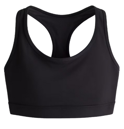Zwarte sport top voor yoga en pilates - goed ondersteunende sport bh