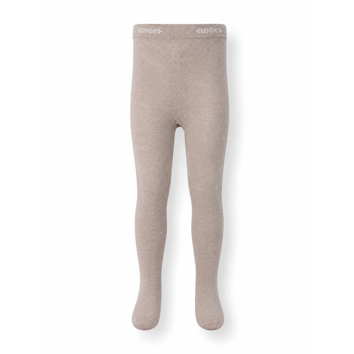 Donker beige katoenen kindermaillot van Ewers, maat aanduiding onder de voet