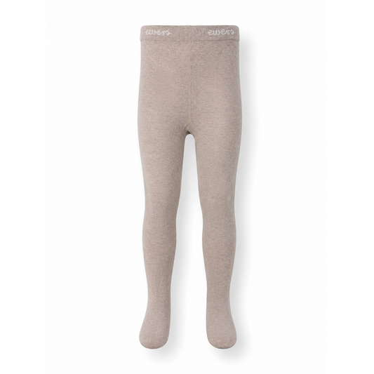 Donker beige katoenen kindermaillot van Ewers, maat aanduiding onder de voet