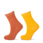 Naadloze Katoenen Kindersokken Yellow Moon (2 Paar) - Bamboowear.nl
