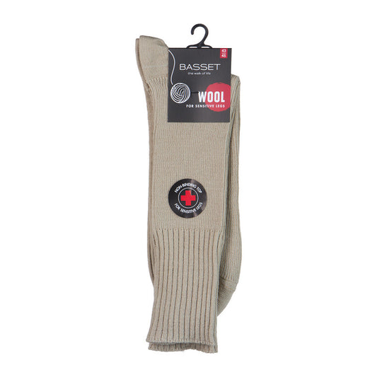 Wollen Herensokken met losse boord (Basset) - Bamboowear.nl