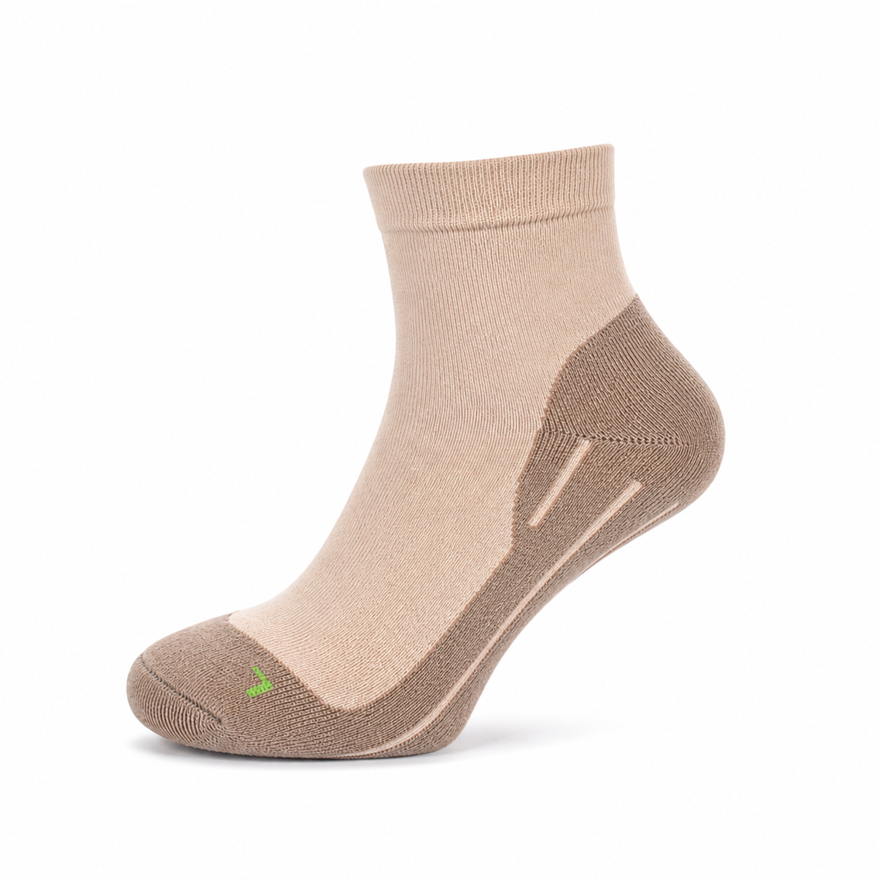 Beige lage wandelsokken van bamboe  van het merk Boru Bamboo dun en luchtig