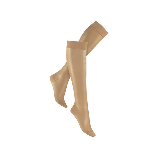 Daino steungevende pantykousen van Eureka tot de knie in een natuurlijke lichte huidskleur