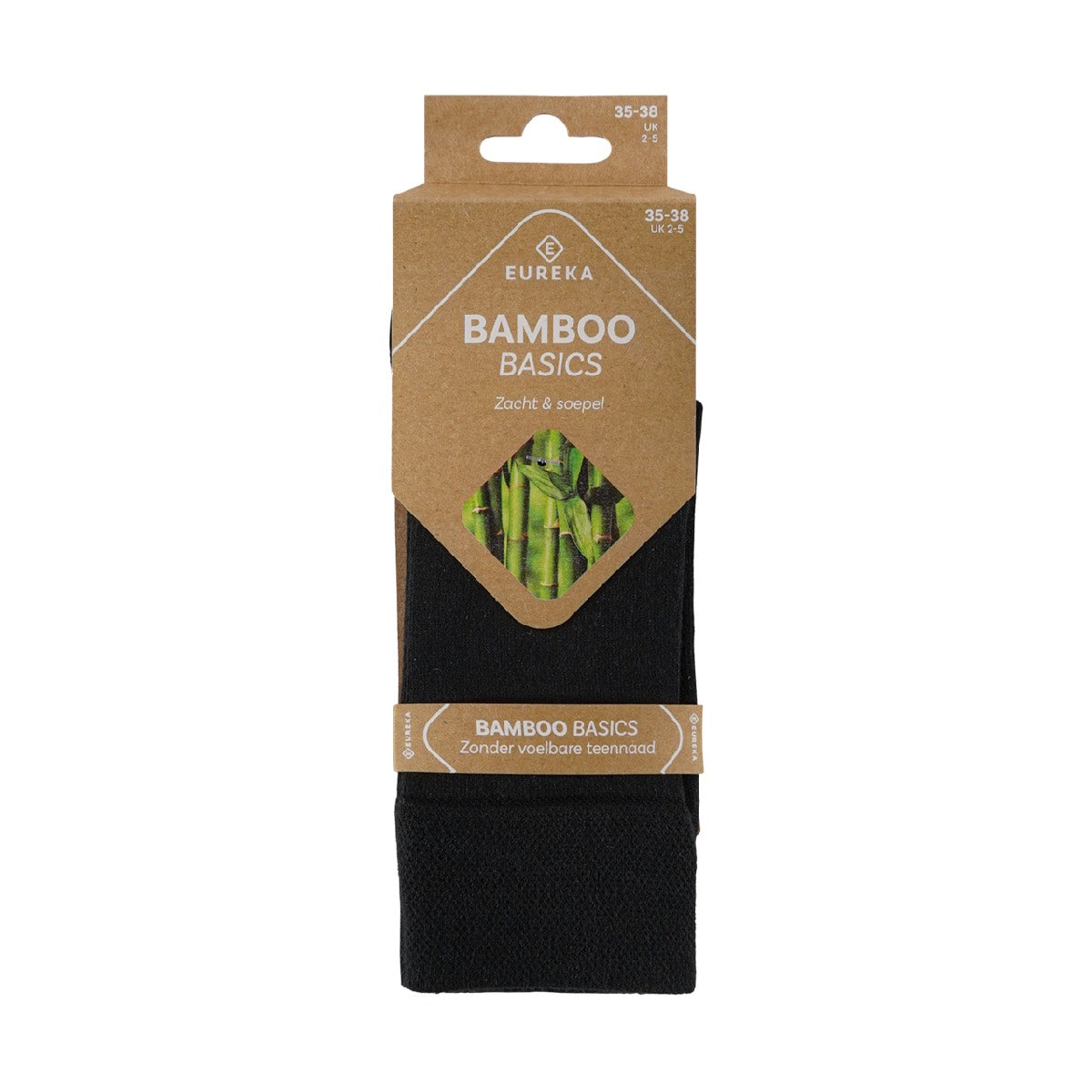 zwart bamboe sokken van Eureka, voor de zomer en winter