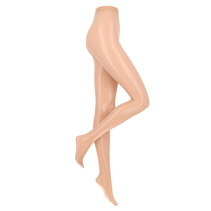 Cashmere 8 Denier panty met open teen van Marcmarcs, met doorlopend broekje helemaal transparant