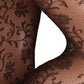 donker bruine kanten panty dames van Marcmarcs, panty met kant in alle kleuren