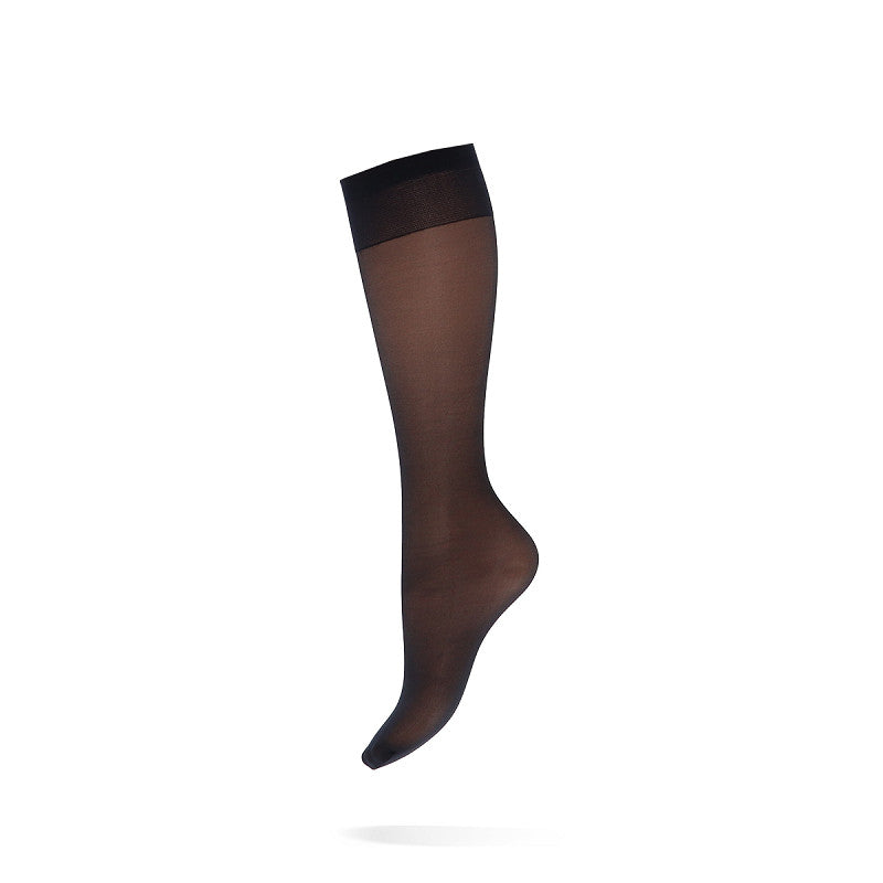 Donker blauwe 15 denier panty kniekousen van Marianne, dunne zomer kousjes