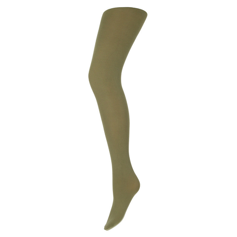 Olive 60 Denier panty van Marianne, licht groene panty feest kleuren en modekleuren