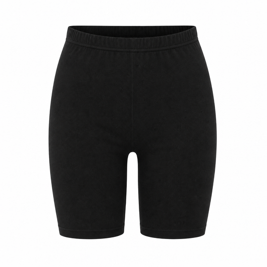 Zwarte katoenen fietsbroek van Marianne, luchtig en ademend broekje voor onder een jurk in de zomer