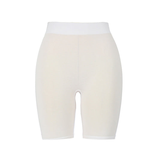 Witte viscose fietsbroek van Marianne, anti schuur broekje voor onder een rok