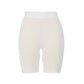 Witte viscose fietsbroek van Marianne, anti schuur broekje voor onder een rok