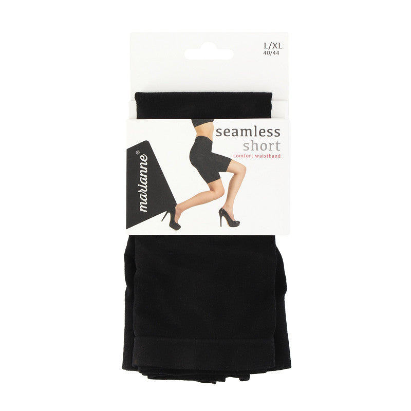 Zwarte viscose fietsbroek van Marianne, luchtig ademend onder broekje met soepele band