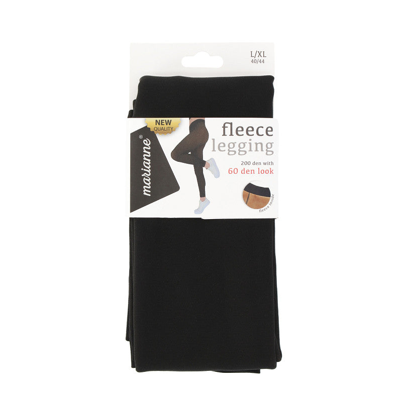Fleece legging van Marianne, dikke thermo legging met warme zachte fleece voering