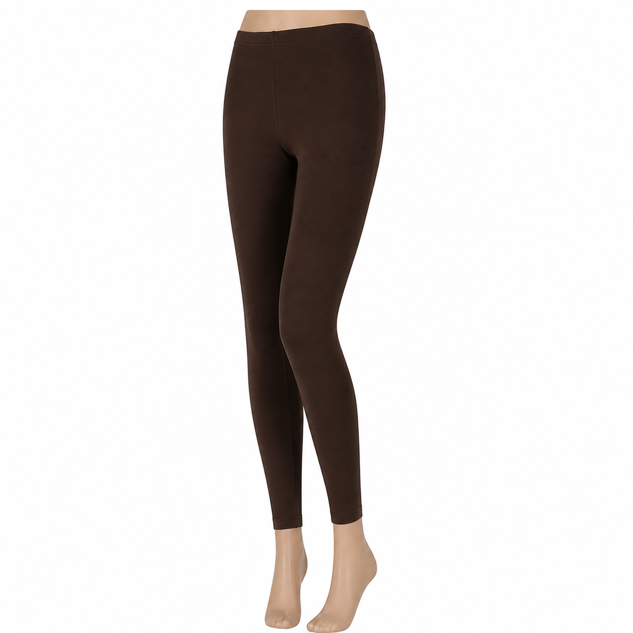 Bruine katoenen dameslegging van Marianne, mooie donkerbruine kleur met een goede comfortabele pasvorm