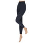 Marine rib legging van Sarlini, donker blauwe stevige legging met ruim broekje