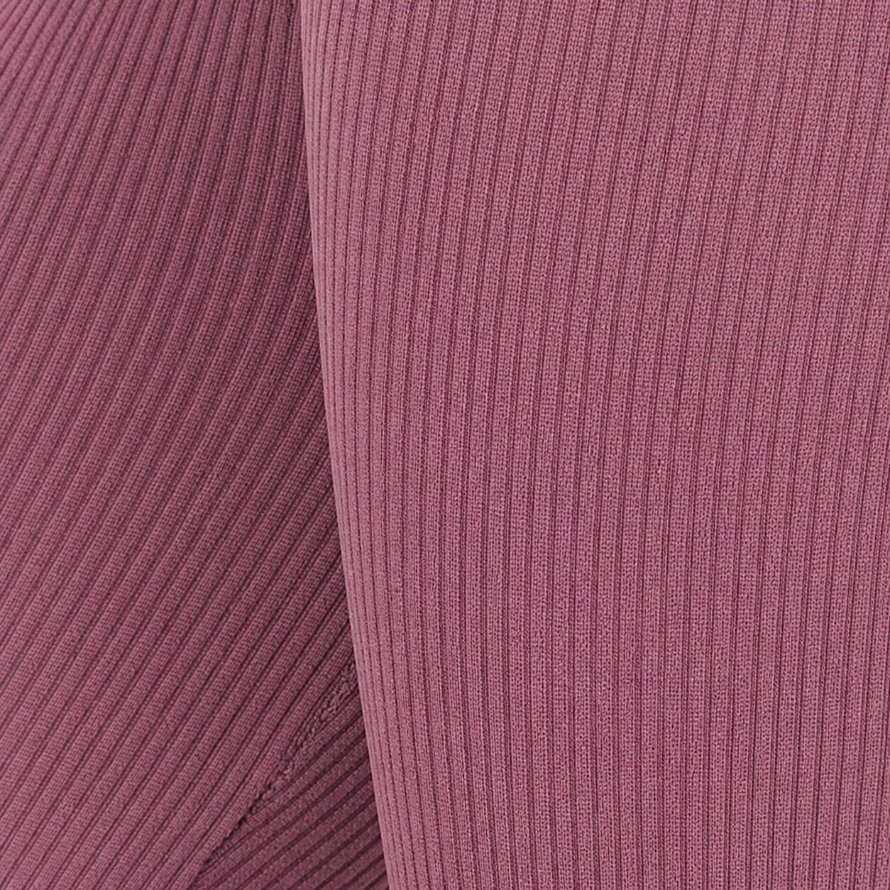 Lila rib legging van Sarlini, stevige paarse legging in felle kleuren