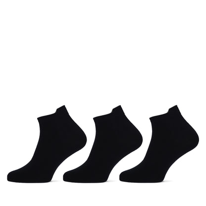 Zwarte naadloze sneakersokken van Teckel 3-pack zonder voelbare teen naad