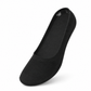 Zwarte onzichtbare sokken van teckel gemaakt van helemaal katoen met silicone anti slip rand