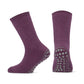Paarse antislip sokken van Yellow moon met naadloze afwerking voor kinderen en dames