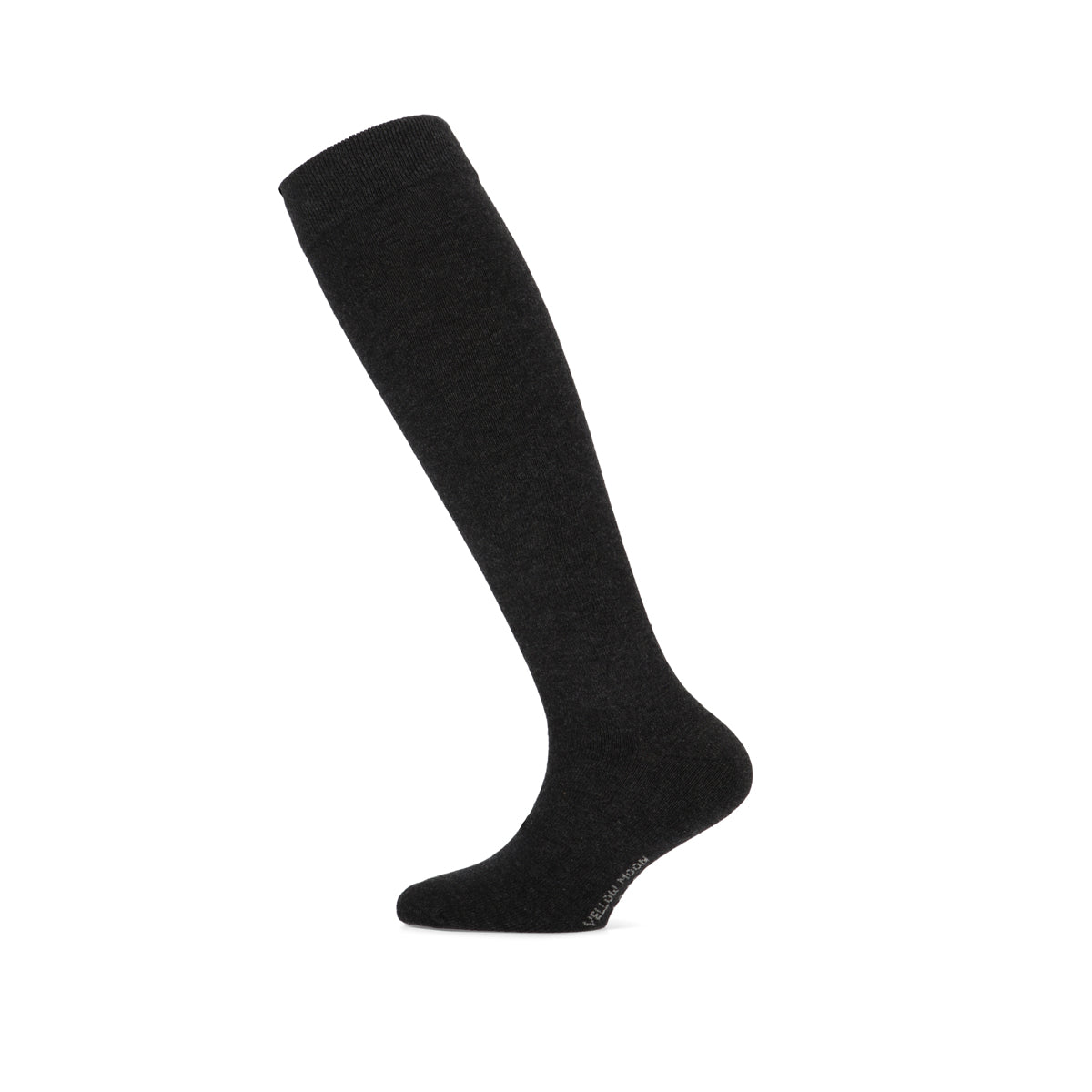 Donker grijze katoenen kniekousen voor dames van Yellow moon van top kwaliteit